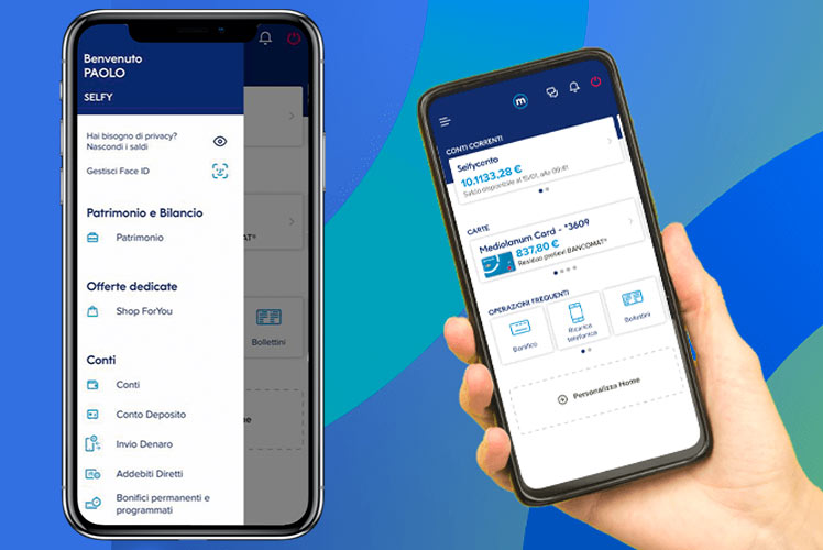 app del conto selfy mediolanum