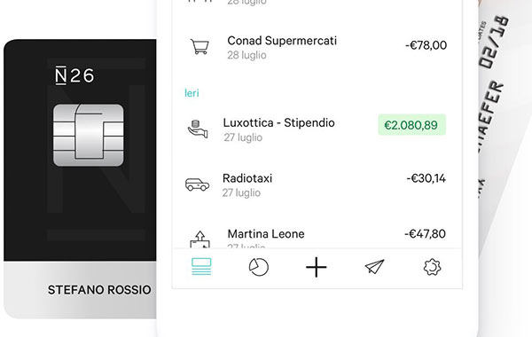 carta n26 funzionalità
