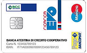 Carta prepagata Ricarica Evo