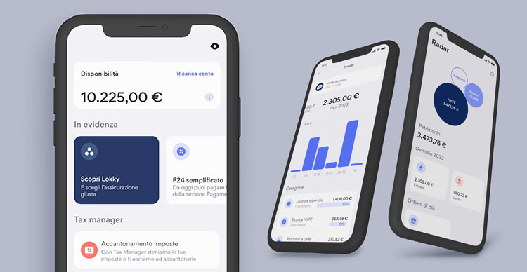 l'app e il conto hype premium