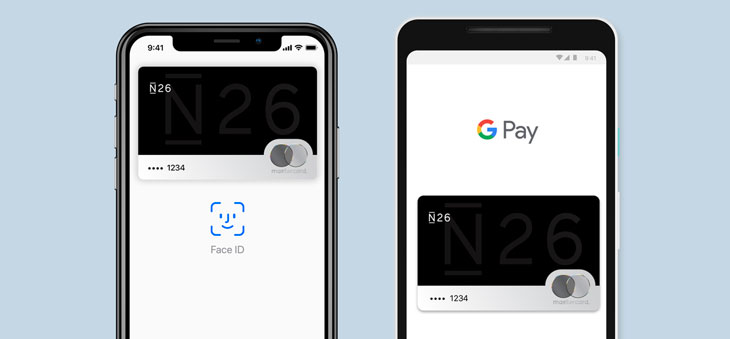 n26 you è compatibile google pay