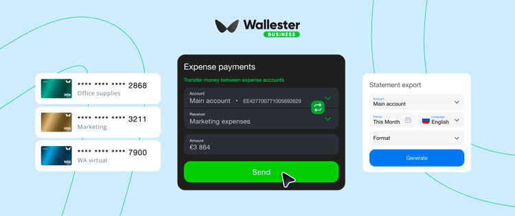 piattaforma di gestione spese wallester business