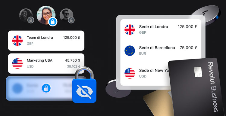 gestione team e conto multivaluta Revolut Business