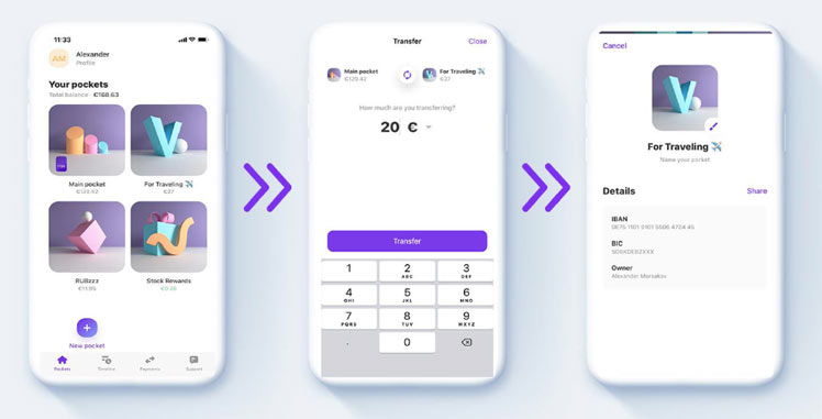 app vivid money pocket per gestione finanziaria